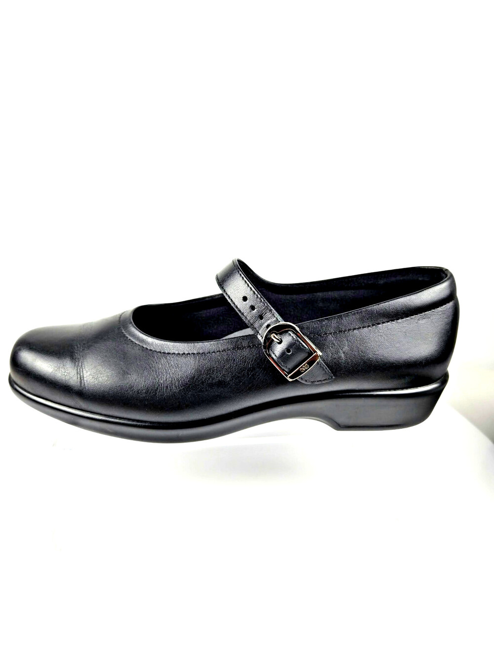 SAS Maria Black Leather Mary Jane Comfort Shoes Women 7 N USA Box VTG